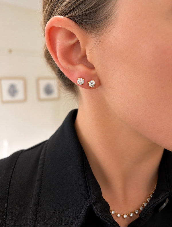 Fleur Diamond Studs