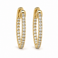 Infinity Diamond Hoops