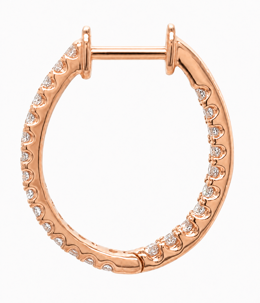 Infinity Diamond Hoops