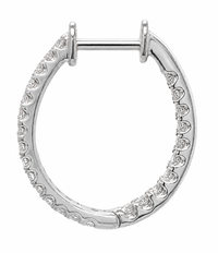 Infinity Diamond Hoops