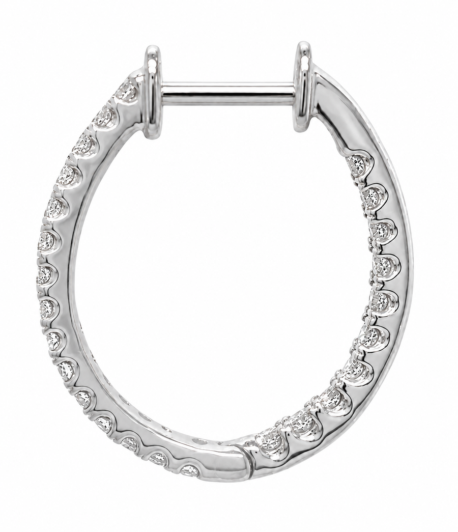Infinity Diamond Hoops