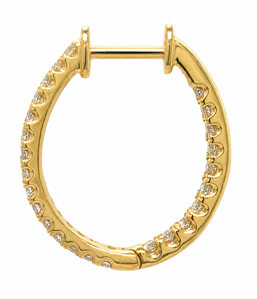 Infinity Diamond Hoops