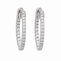 Infinity Diamond Hoops